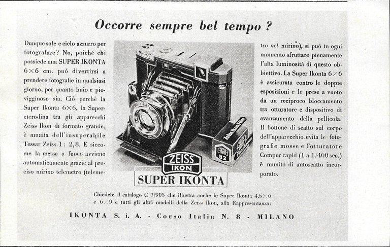 Polveri da tavola Idriz / Zeiss Ikon Super Ikonta - …