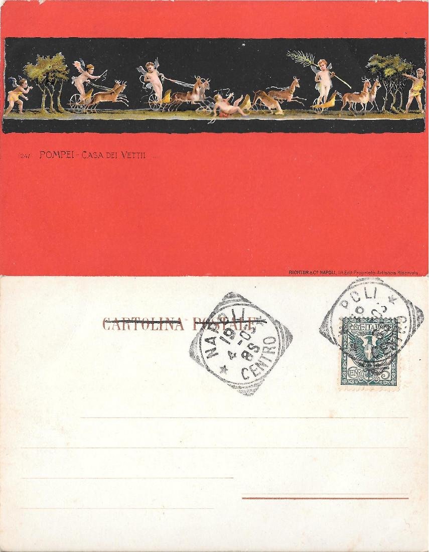Pompei, Casa dei Vettii. Viaggiata 1919