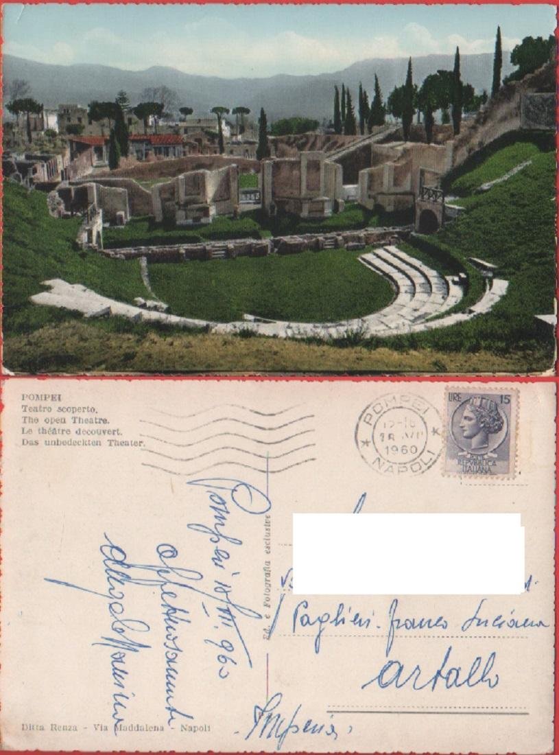 Pompei. Teatro scoperto. Viaggiata 1960