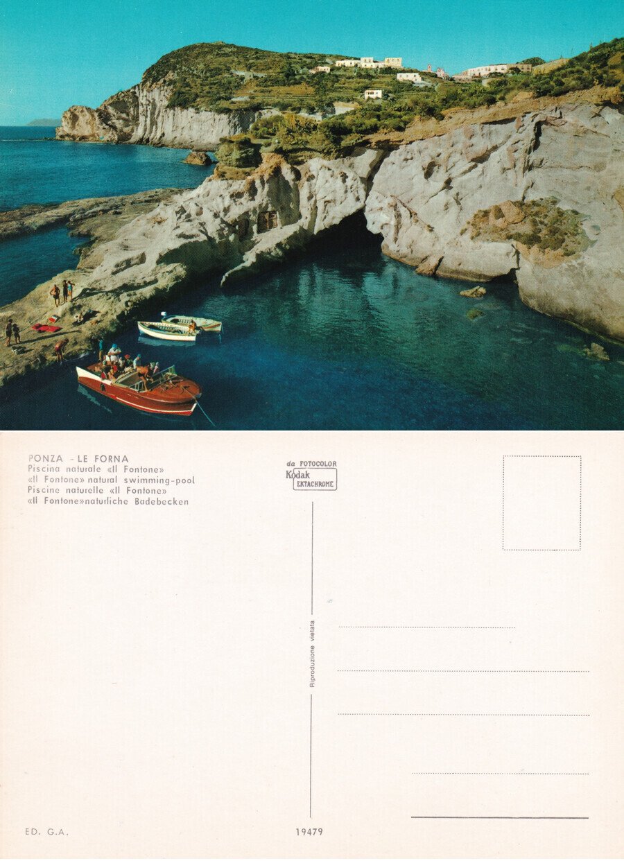 Ponza (LT). Piscina naturale "il Fontone". Non viaggiata