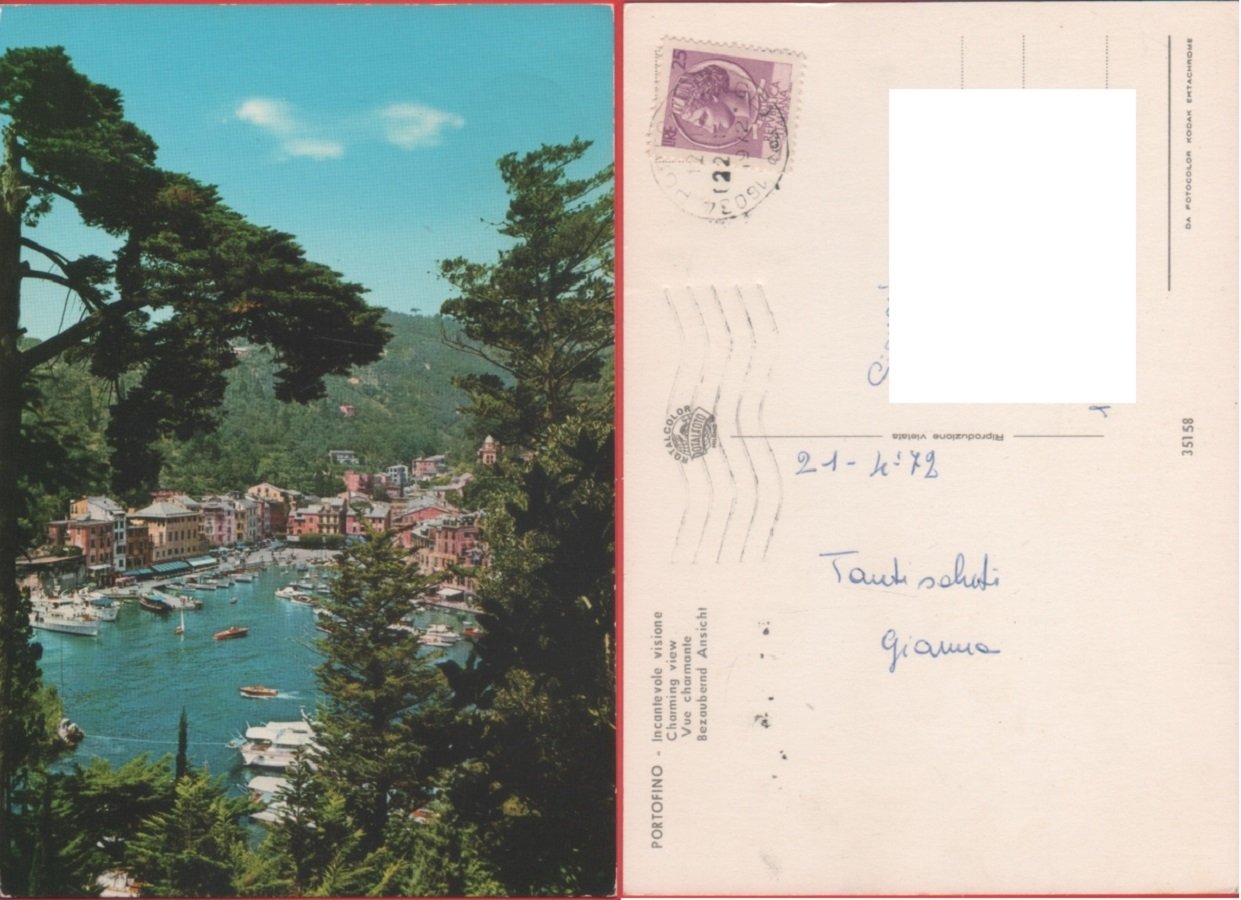 Portofino (GE). Viaggiata 1972