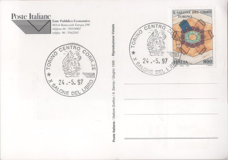 Poste Italiane. X Salone del Libro di Torino