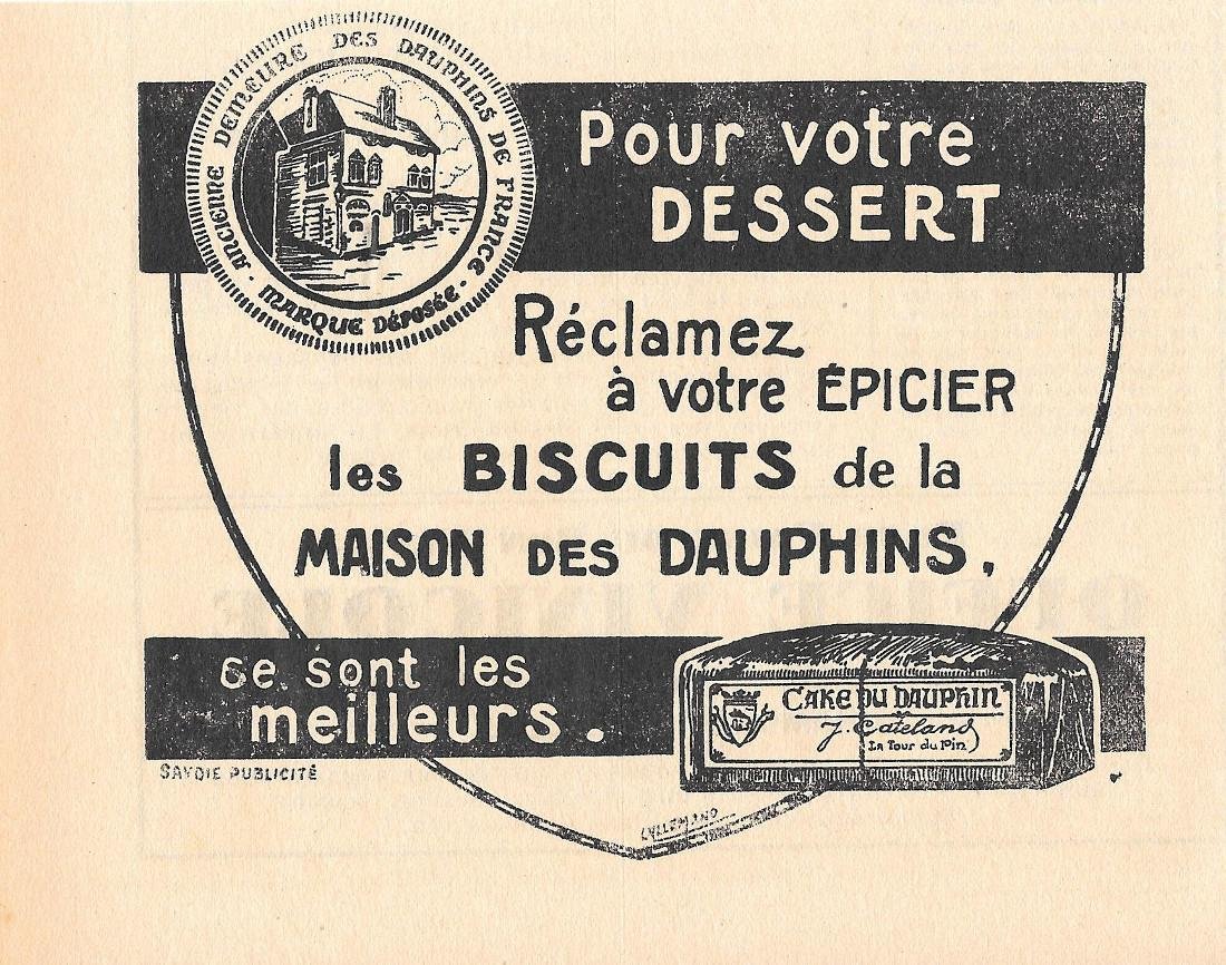 Pour votre dessert biscuit de la Maison des Dauphins. Pubblicita …