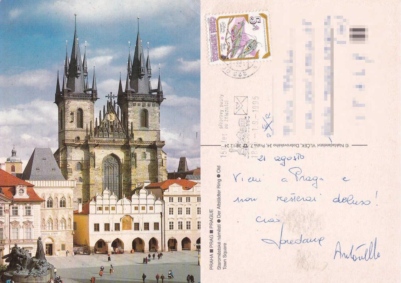 Praha. Staromestske namesti. Viaggiata 1995