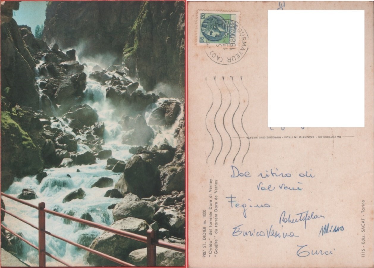 Prè St. Didier (AO). Orrido del torrente Dora di Verney. …