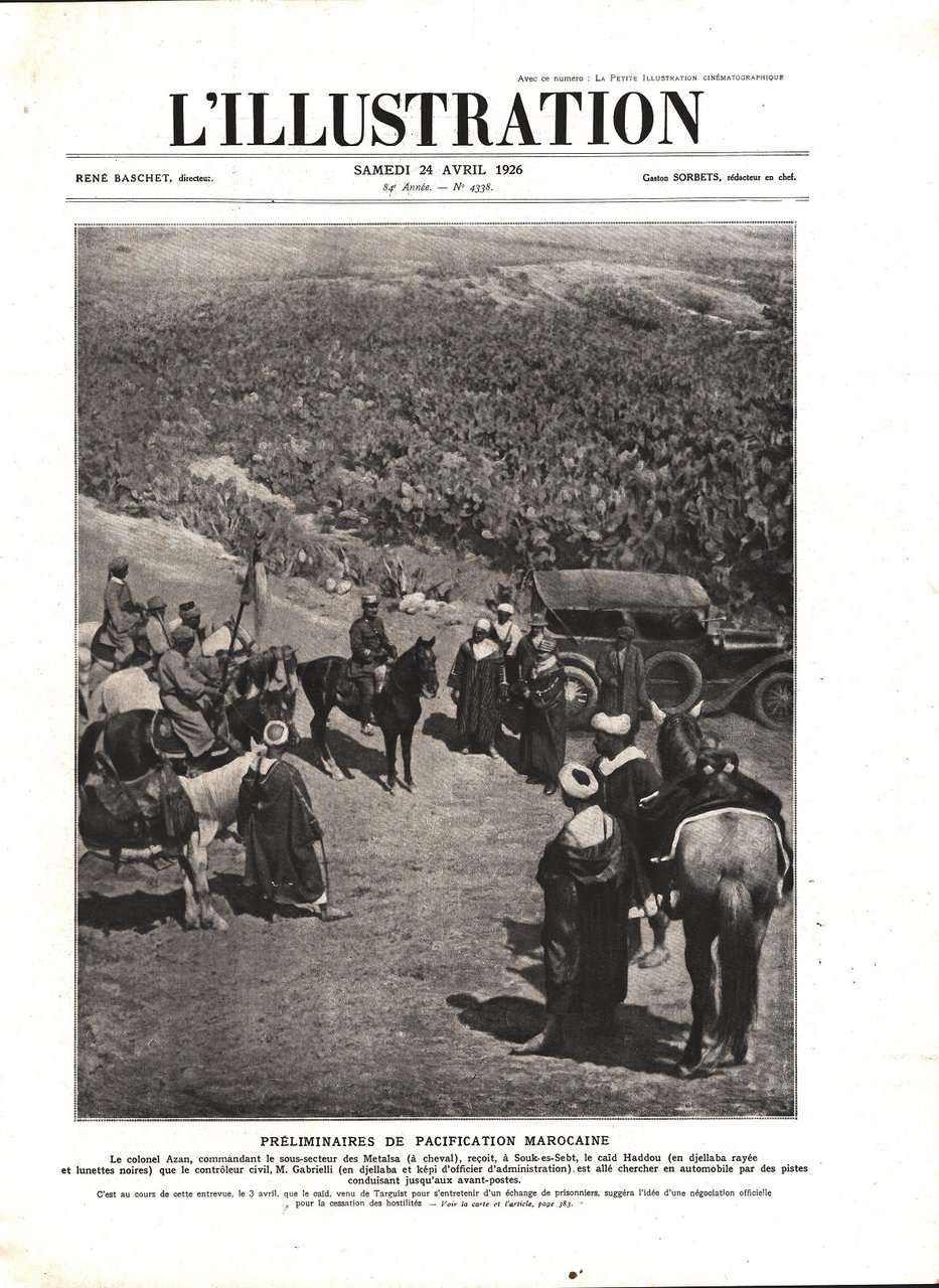 Preiminaires de pacification marocaine. Immagine 1926