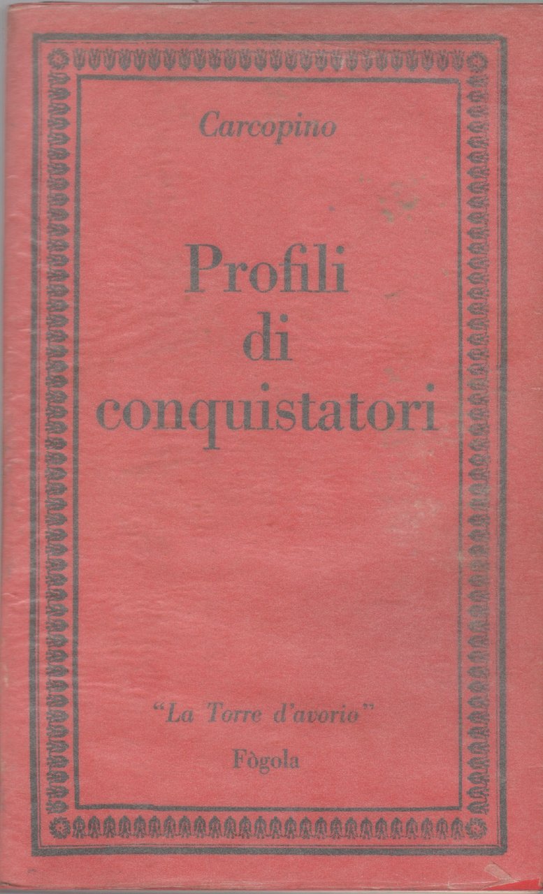 Profili di conquistatori - Carcopino | Immagine principale