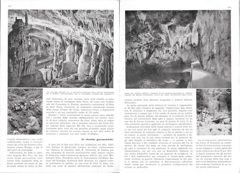 Rabdomanzia, gravimetria, meteorologia a Postumia - Advertising 1937