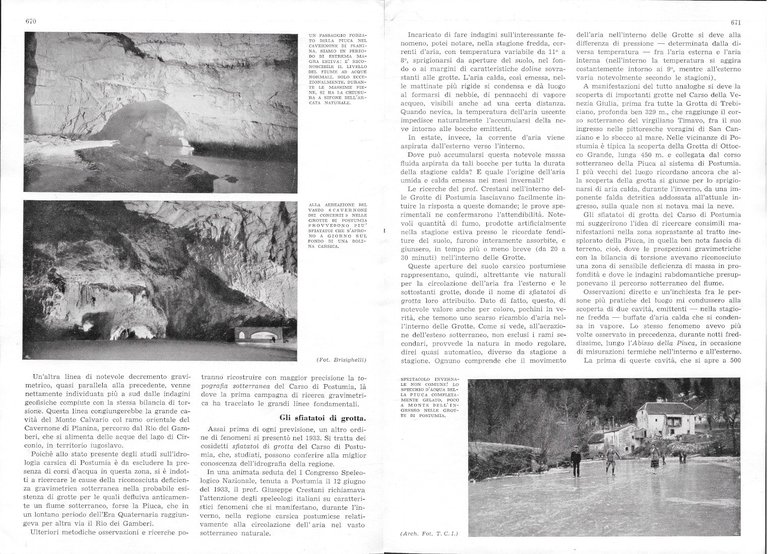 Rabdomanzia, gravimetria, meteorologia a Postumia - Advertising 1937