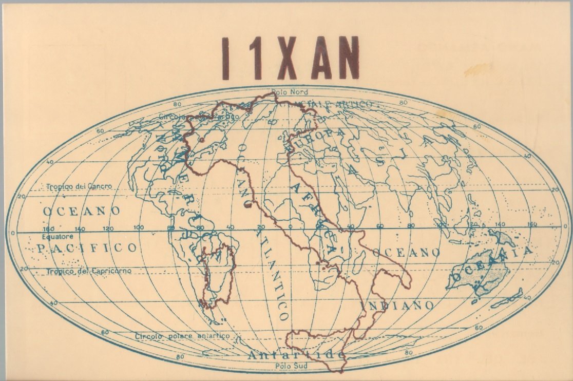 Radio Card. Collegno (TO) 1978. I1XAN - Mano Armando