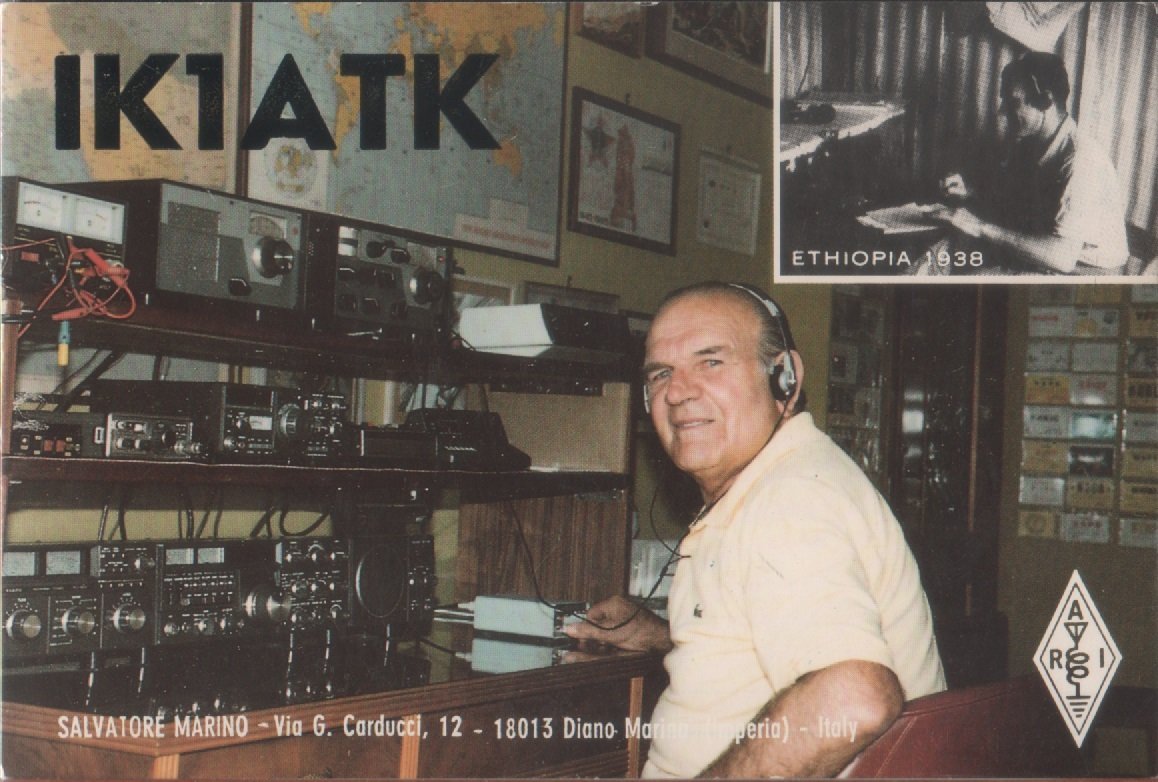 Radio Card. Diano Marina (IM). IK1ATK - Salvatore Marino
