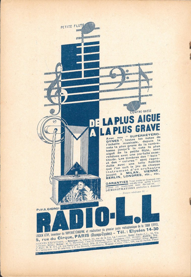 Radio L.L - Advertising 1931