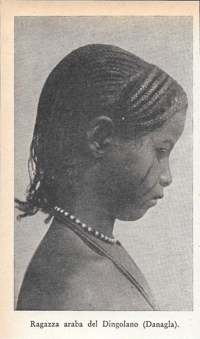 Ragazza araba del Dingolano (Danagla). Stampa 1934