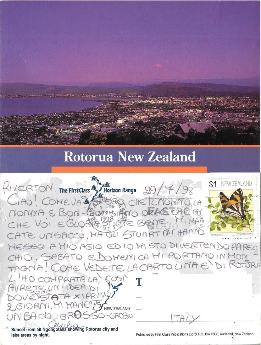 Ratorua New Zealand (NZL). Viaggiata 1998
