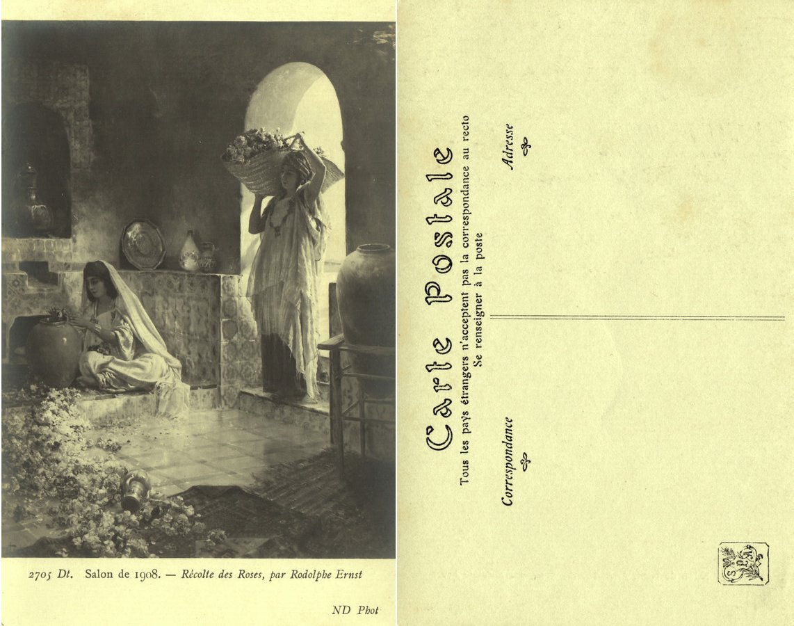 Recolte des roses (Rodolphe Ernst)) Salon de 1908. Non viaggiata
