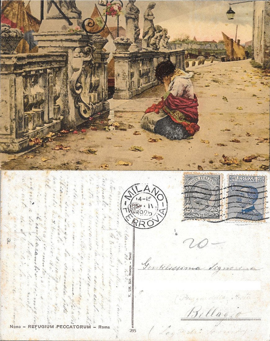 Refugium Peccatorum (Luigi Nono). Viaggiata 1925