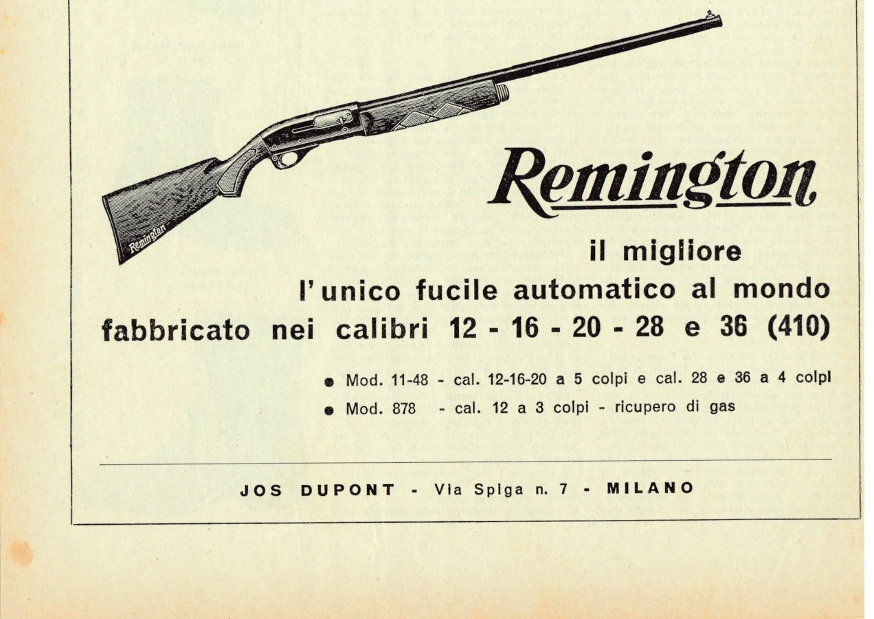 Remington. Fucile automatico. Advertising 1961