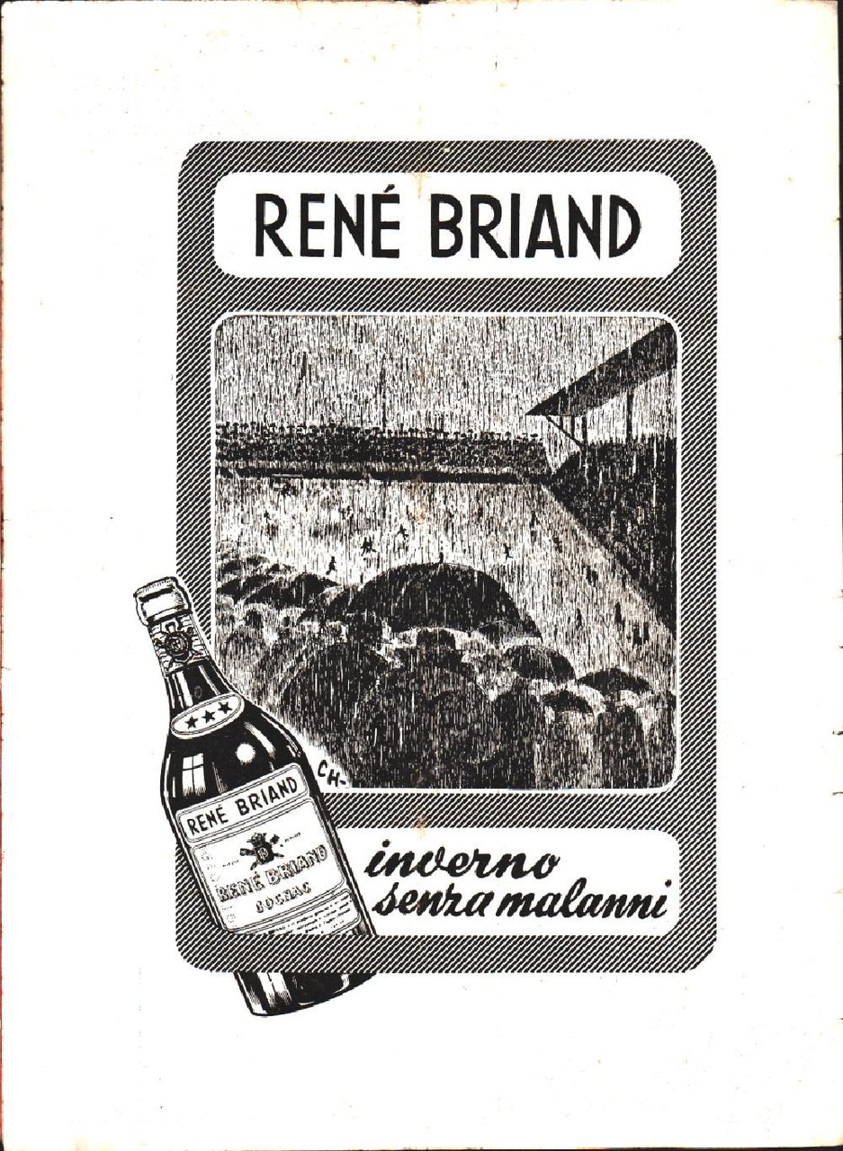 Renè Briant. Inverno senza malanni. Pubblicità 1948