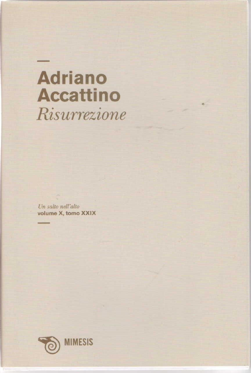 Risurrezione Vol. X tomo XXIX - Adriano Accattino
