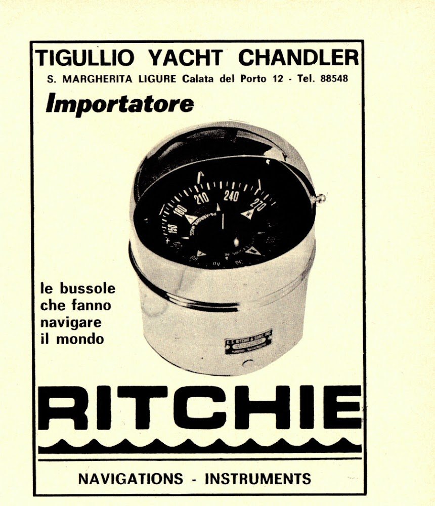Ritchie le bussole che fanno navigare il mondo. Advertising 1974