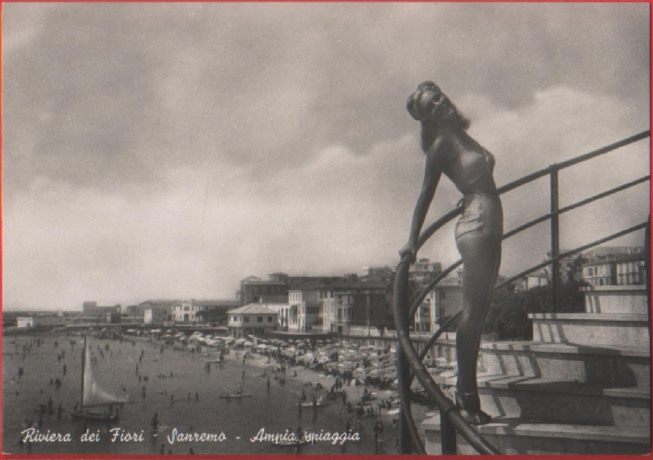 Riviera dei Fiori. SanRemo. Ampia spiaggia