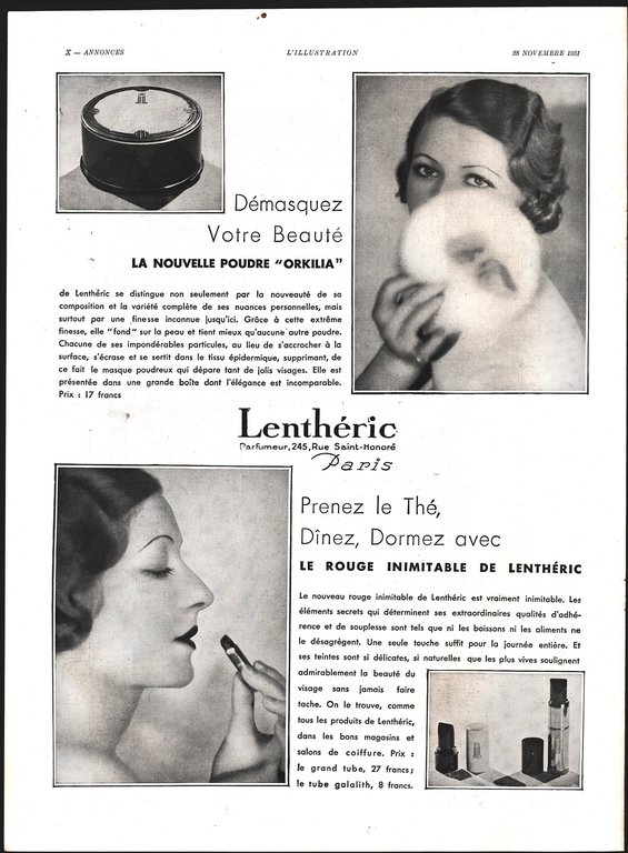 Rochet-Schneider la voiture de qualite/Lentheric. Advertising 1932
