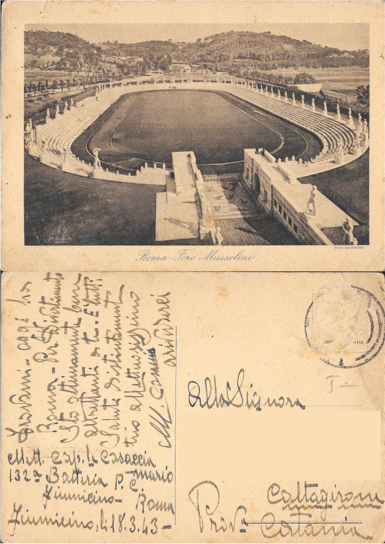 Roma. Foro Mussolini. Viaggiata 1943