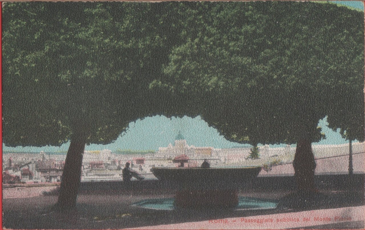 Roma. Passeggiata pubblica dal Monte Pincio. Non viaggiata