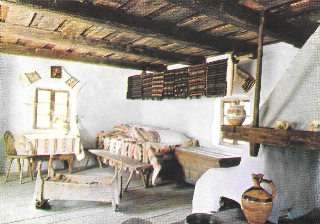 Romania. Hunedoara district. Interior of house of Serel village. Non …