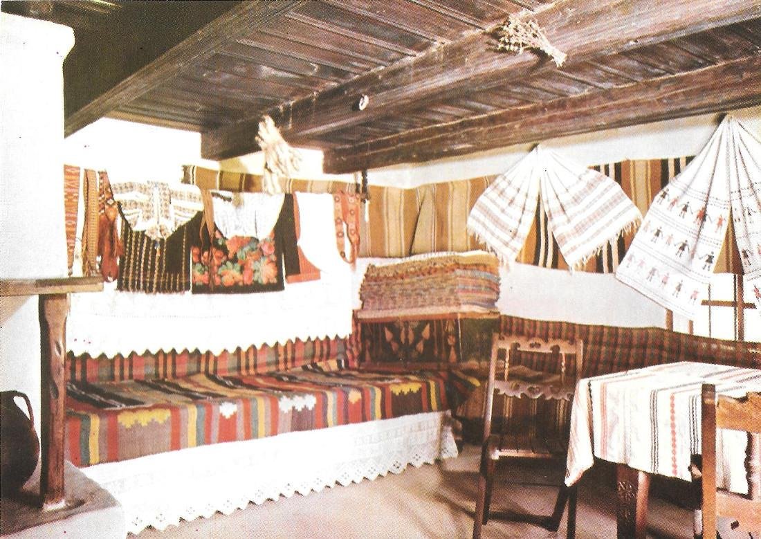 Romania. Neamt district. Interior of house of Mastacan village. Non …