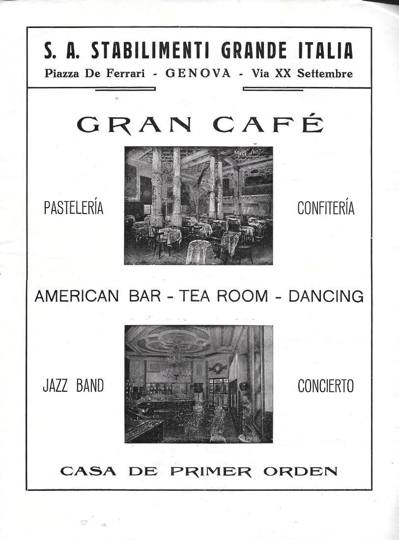 S.A. Stabilimenti Grande Italia. Genova. Advertising 1934