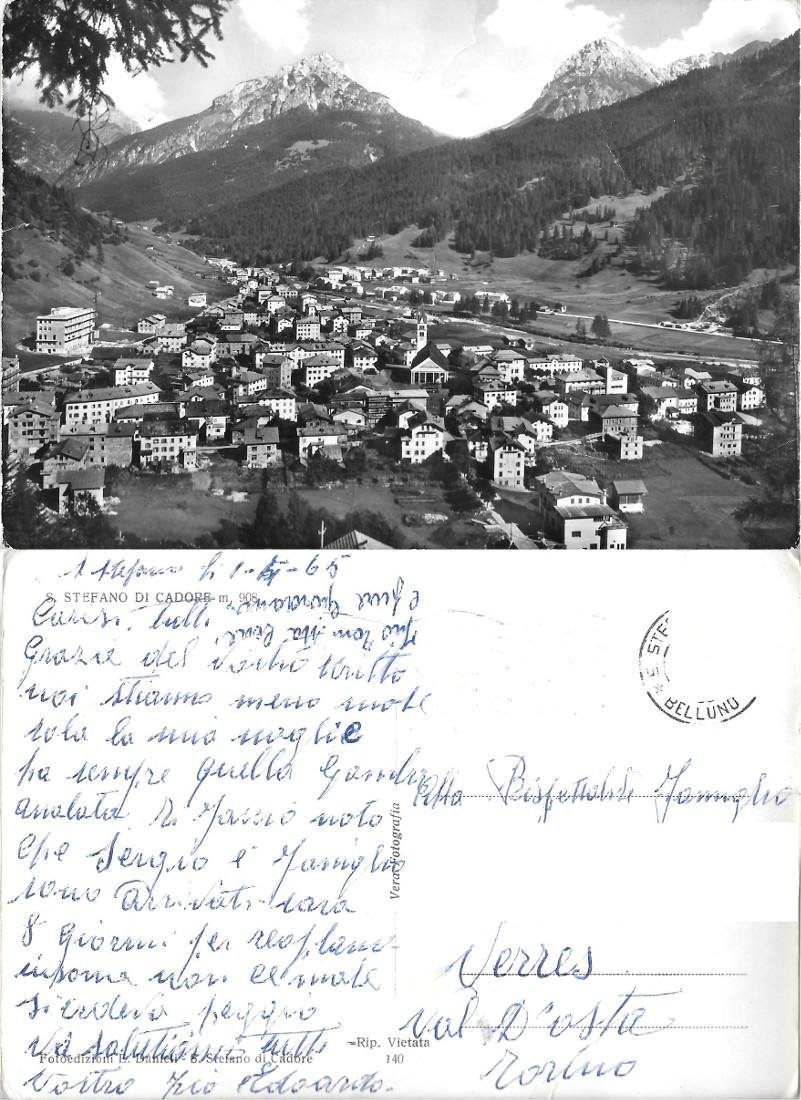 S. Stefano di Cadore. Viaggiata 1965