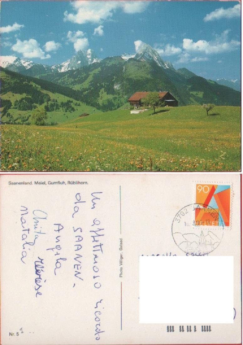 Saanenland (CH). Meiel, Gumfluh, Rublihorn Viaggiata 1999