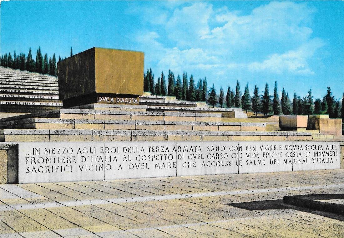 Sacrario di Redipuglia. Tomba del Duca d'Aosta. Condottiero della III …