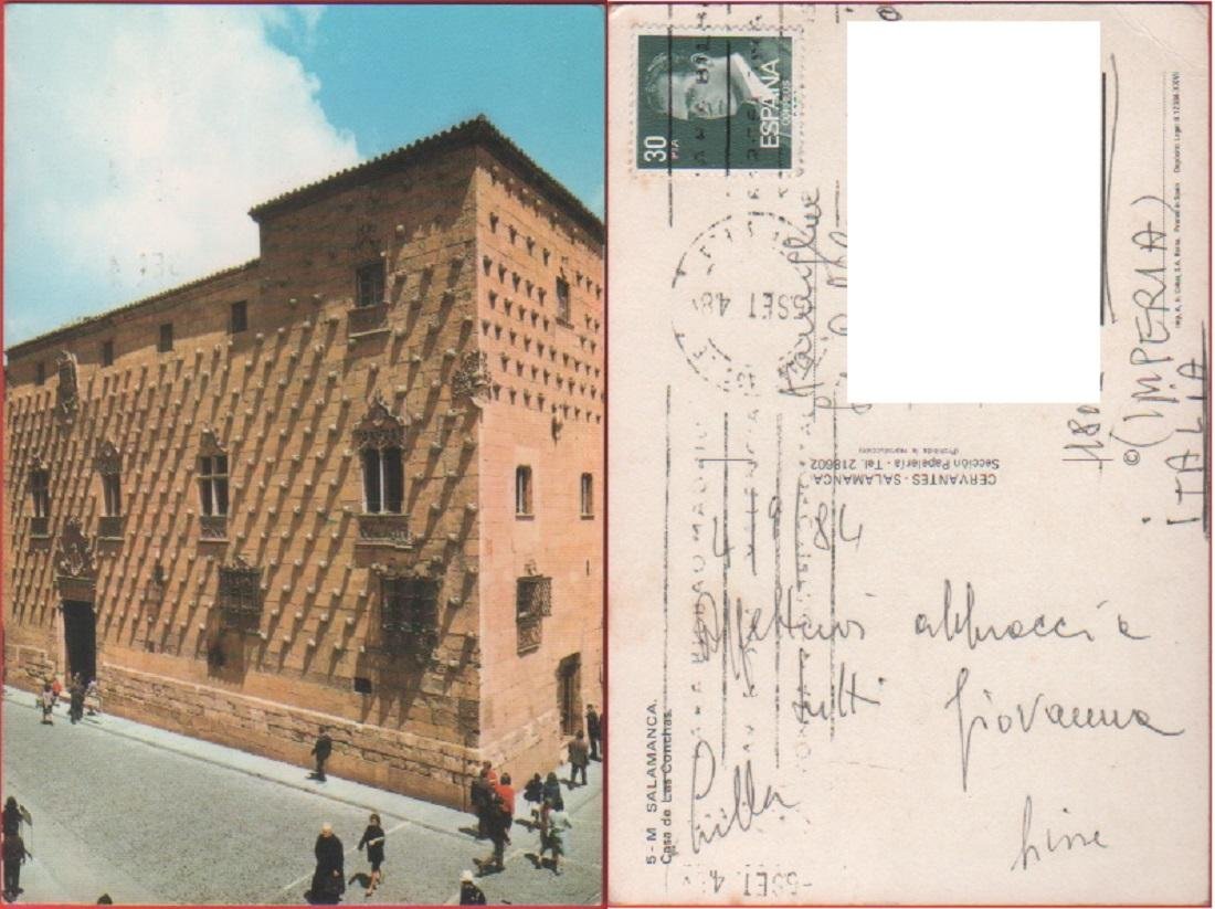 Salamanca (ESP). Casa de Las Conchas. Viaggiata