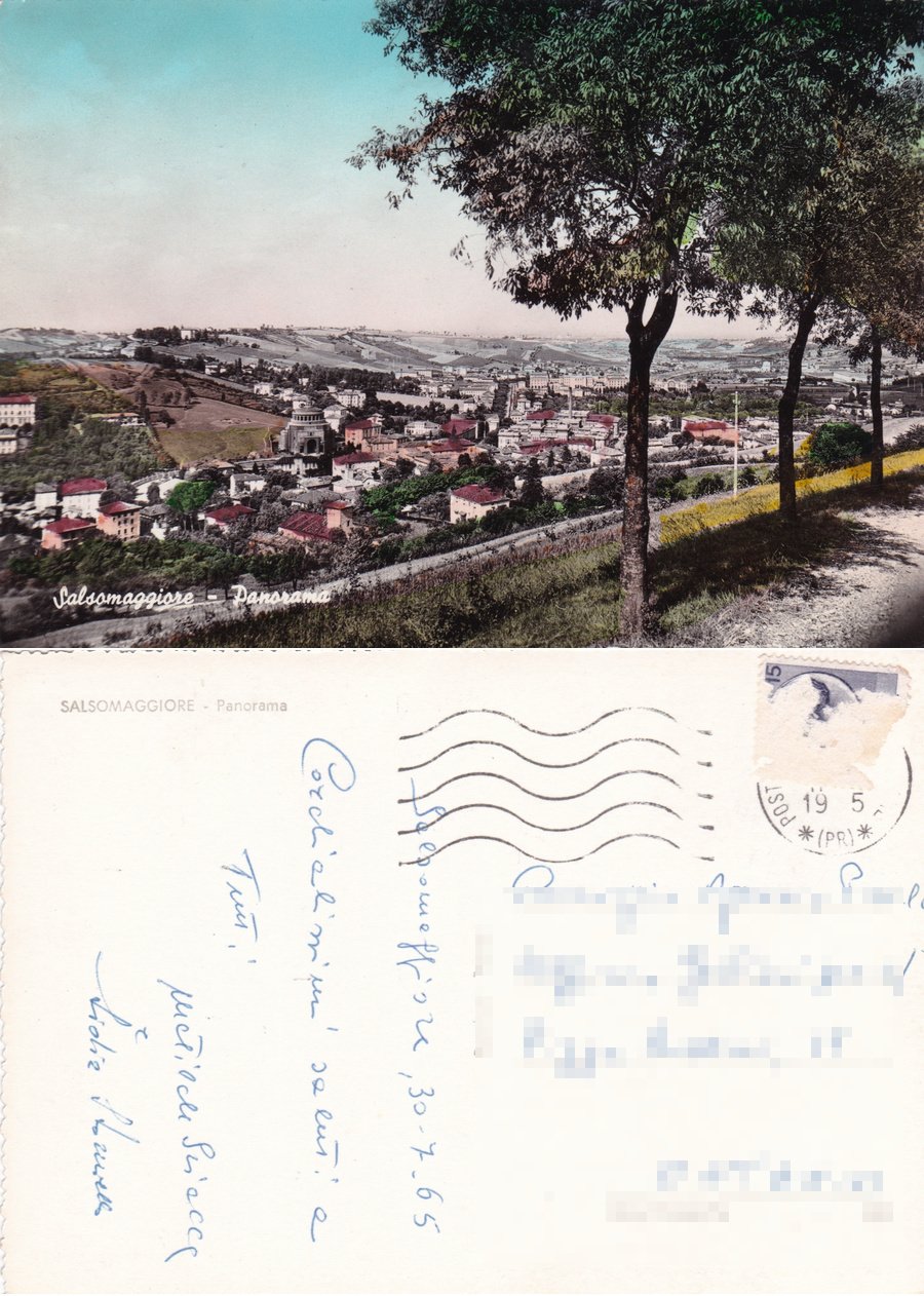 Salsomaggiore. Panorama. Viaggiata 1965