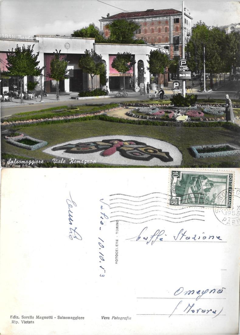 Salsomaggiore. Viale Romagnosi. Viaggiata 1953