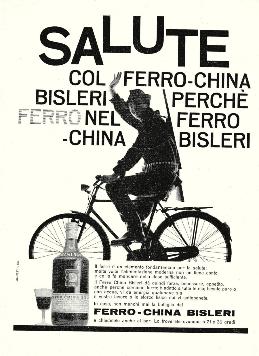 Salute con Ferro-China Bisleri. Advertising 1963