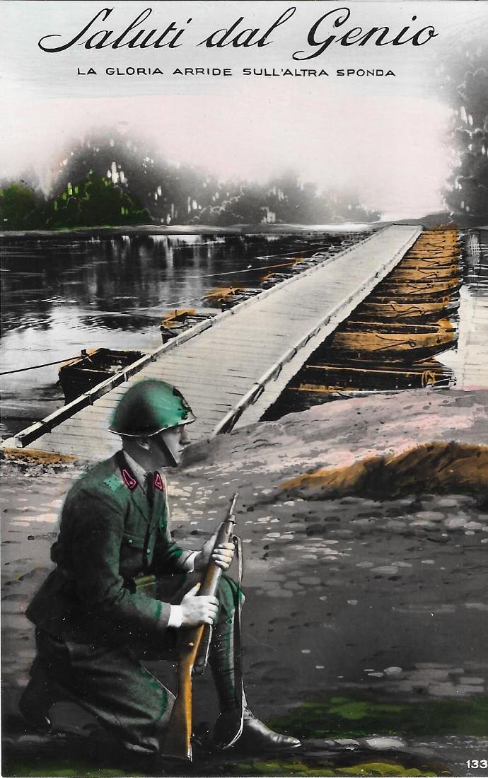 Saluti dal Genio. La gloria arride sull'altra sponda. Non viaggiata, …