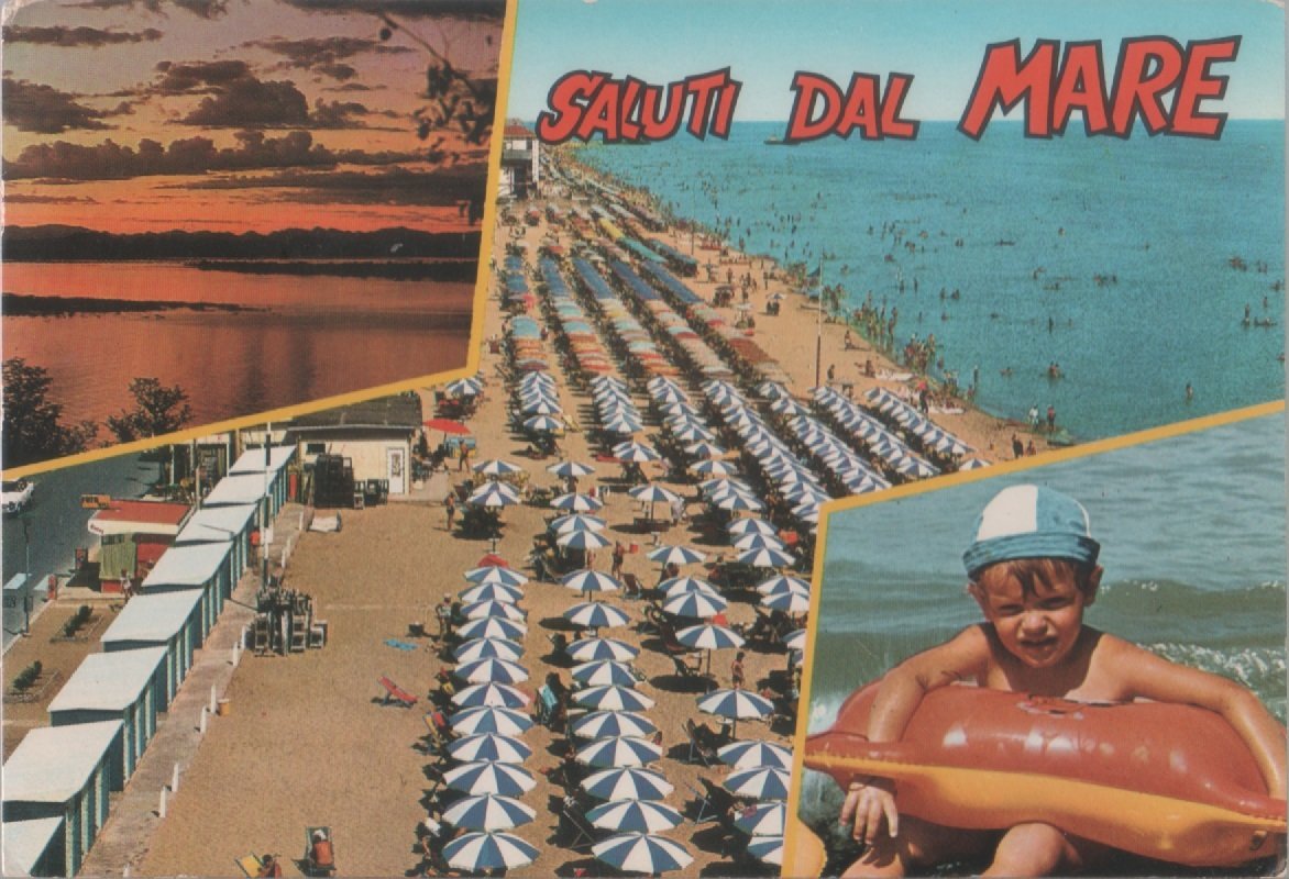 Saluti dal mare. Viaggiata
