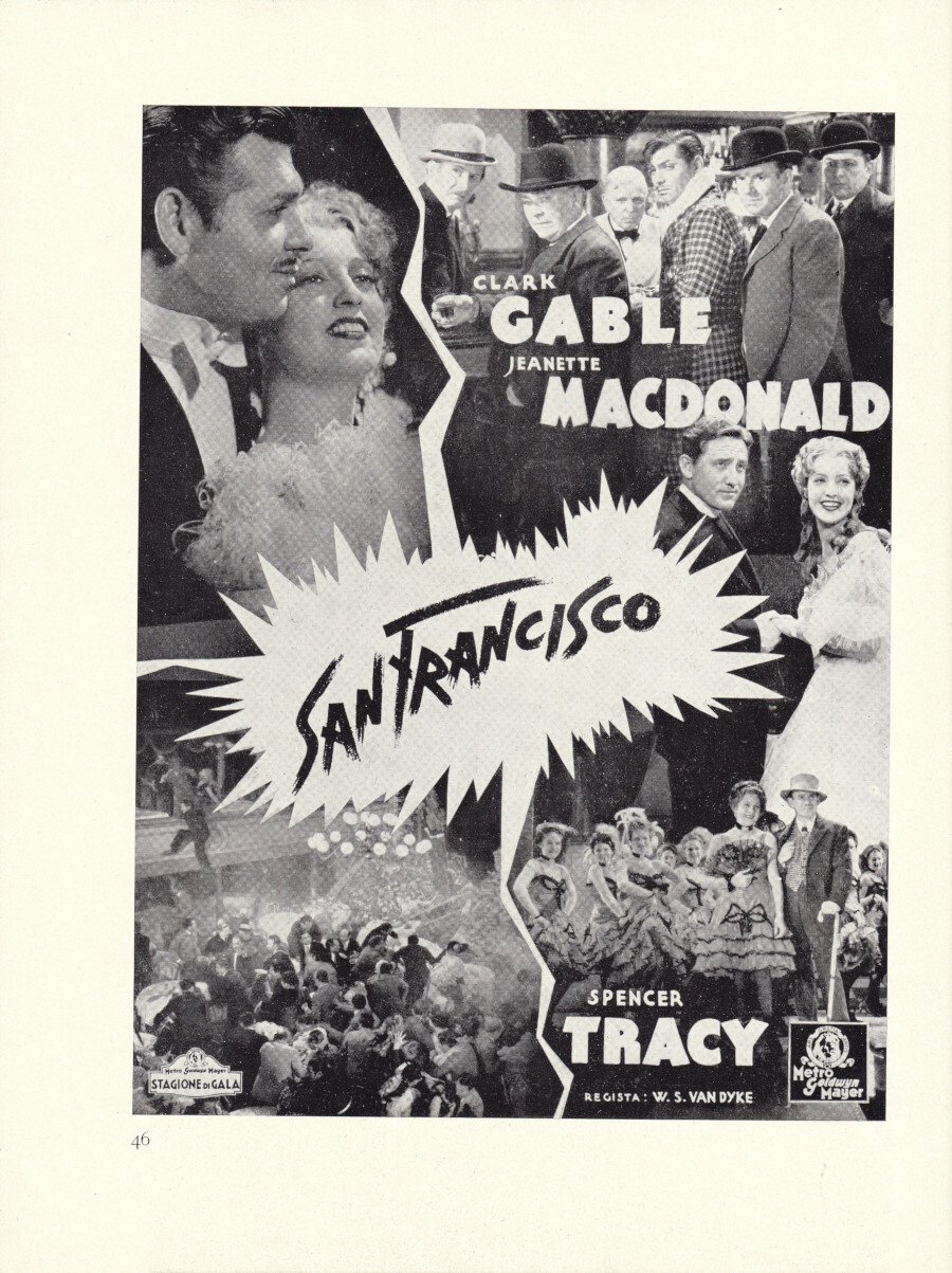 San Francisco. C. Gable, J. Macdonald e S. Tracy. Regia …