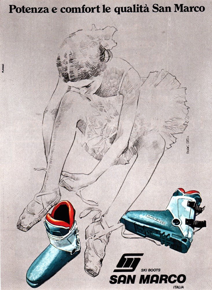 San Marco Ski Boots. Advertising 1977