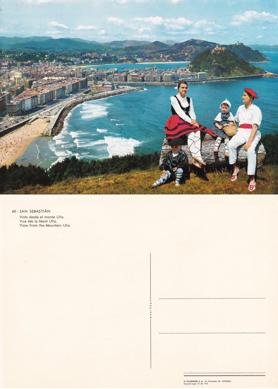 San Sebastian. Vista desde al monte Ulia. Non viaggiata