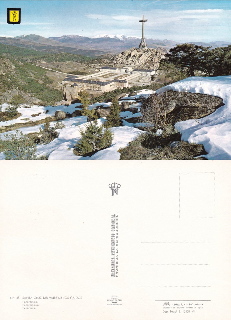 Santa Cruz del Valle de los Caidos. Panoramica. Non viaggiata