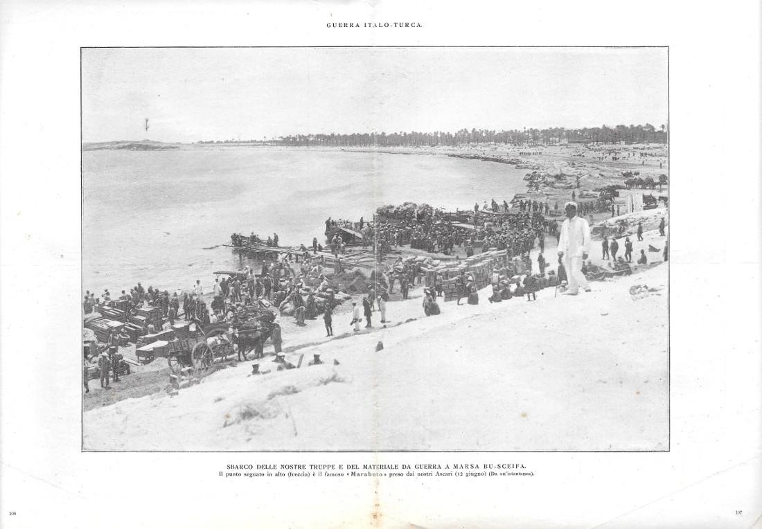 Sbarco a Marsa Bu-Sceifa / Gli italiani scacciati da Costantinopoli. …