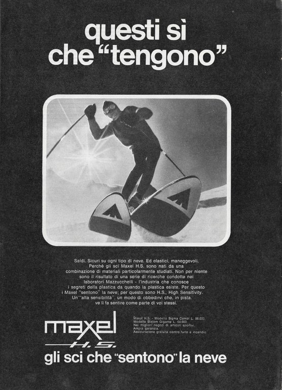 Scarponi SIDI Sport / Sci Maxel H.S - Advertising 1968