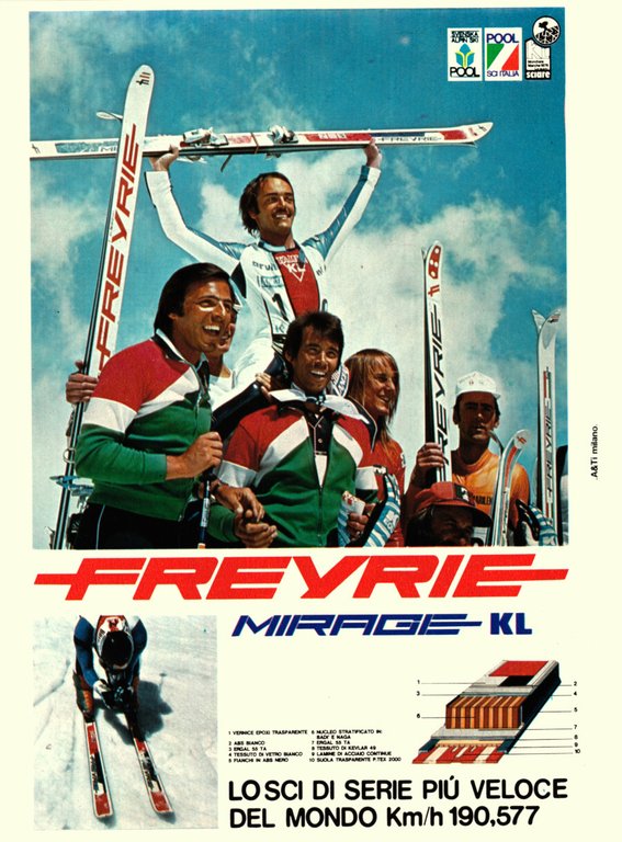 Sci Authier / Sci Freyrie Mirage KL. Advertising 1976