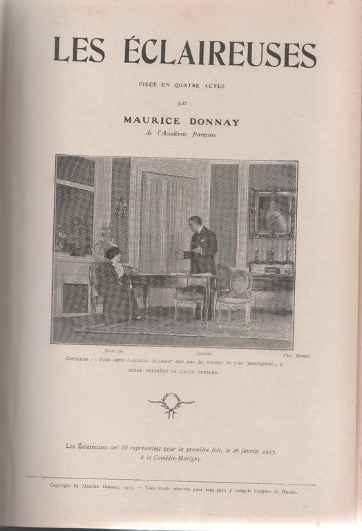 Sei testi teatrali pubblicati da La petite illustration