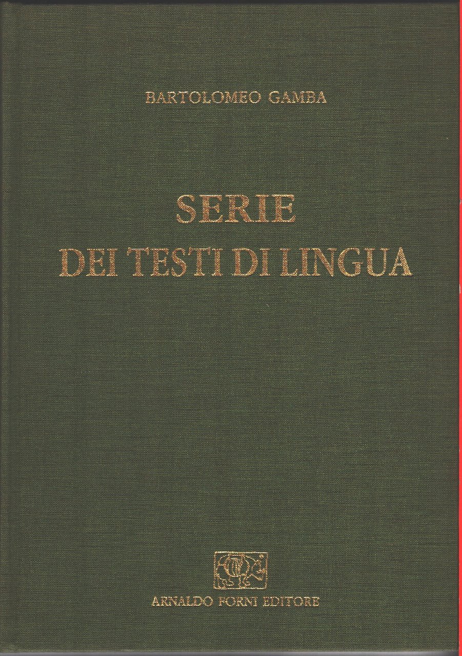 Serie dei testi di lingua