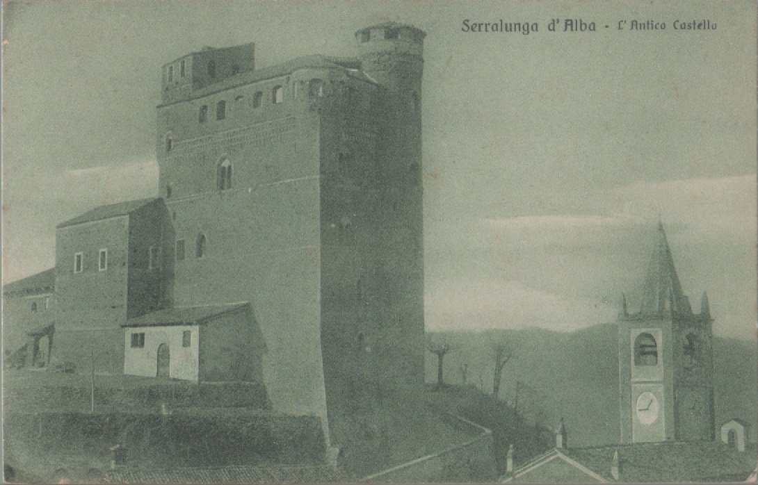 Serralunga d'Alba. L'antico castello. Viaggiata 1937